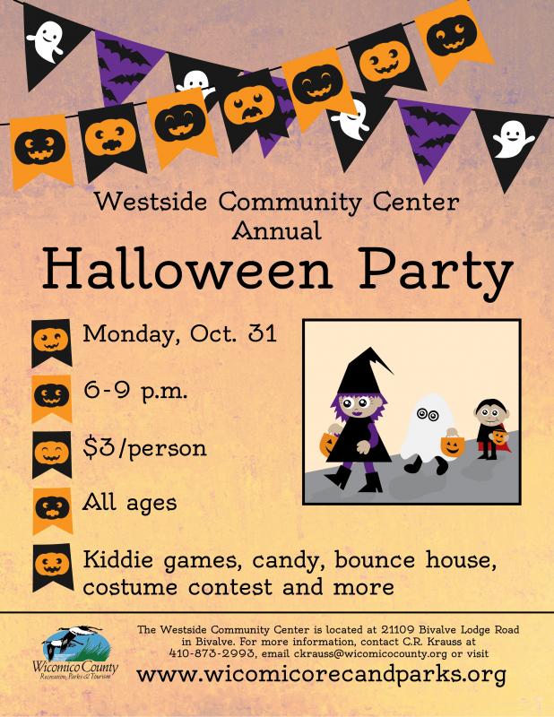 Westside Community Center Annual Halloween Party returns on Oct. 31